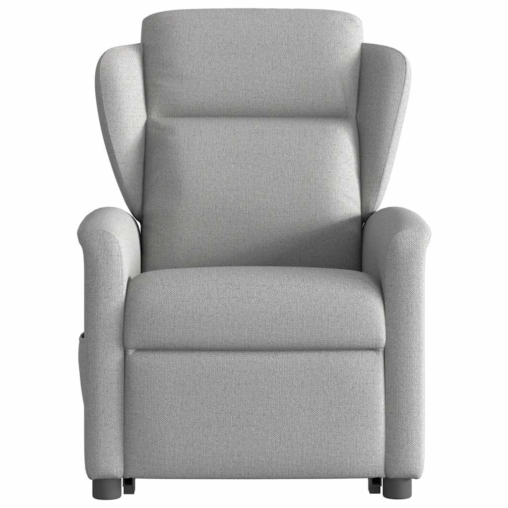 Fauteuil inclinable électrique gris nuage tissu - XIOS