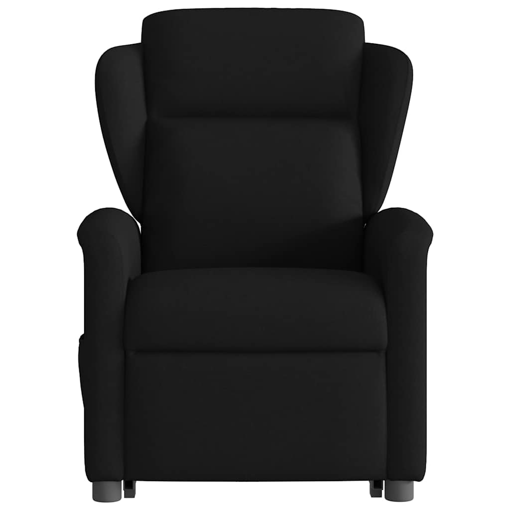 Fauteuil inclinable de massage électrique Noir Tissu