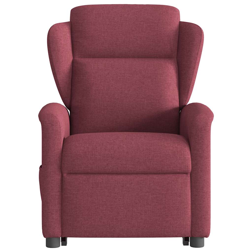 Fauteuil inclinable de massage électrique Rouge bordeaux Tissu - XIOS