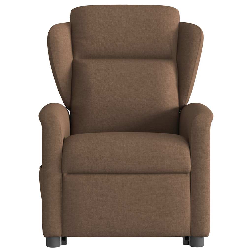 Fauteuil inclinable de massage électrique Marron Tissu - XIOS