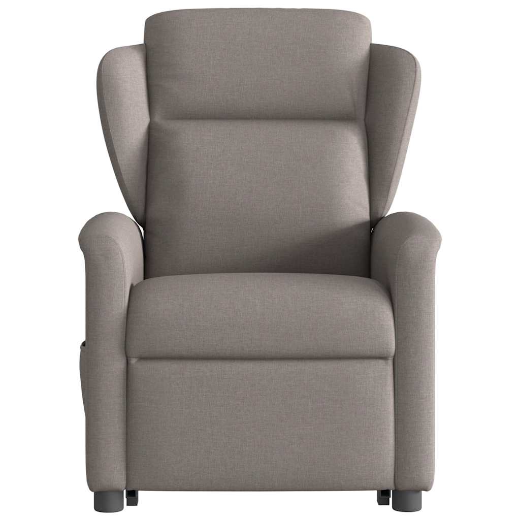 Fauteuil inclinable de massage électrique Taupe Tissu - XIOS