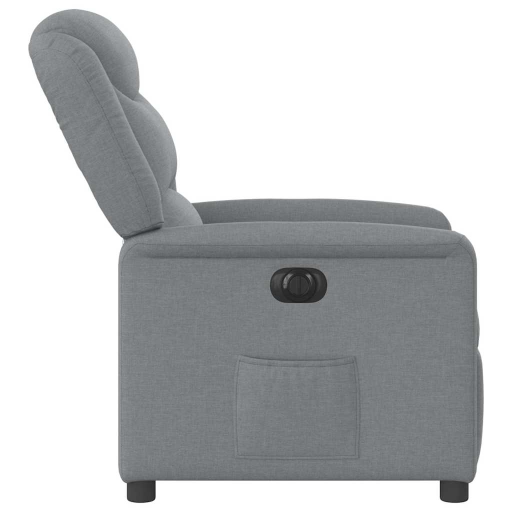 Fauteuil inclinable électrique Gris clair Tissu - XIOS