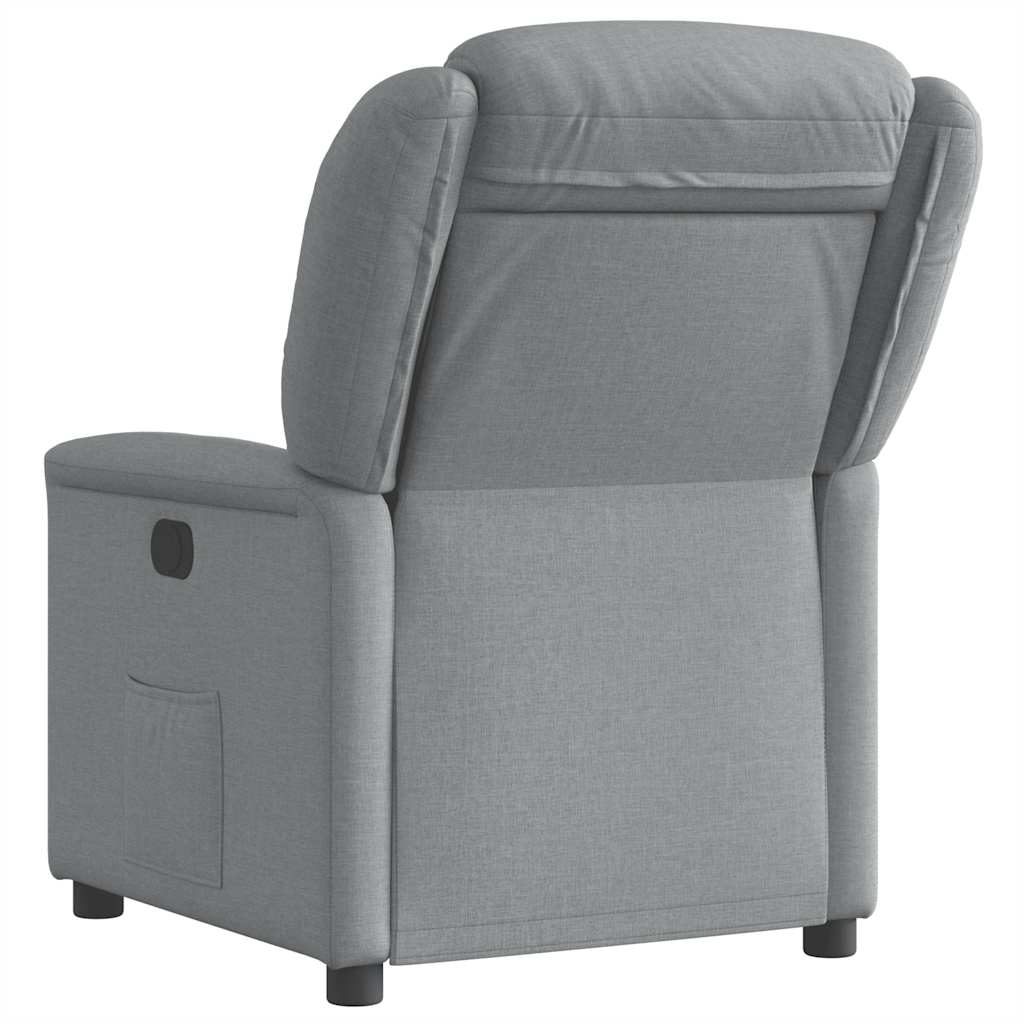 Fauteuil inclinable électrique Gris clair Tissu - XIOS