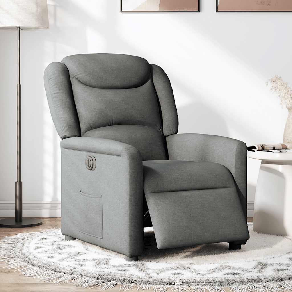 Fauteuil inclinable électrique Gris foncé Tissu - XIOS