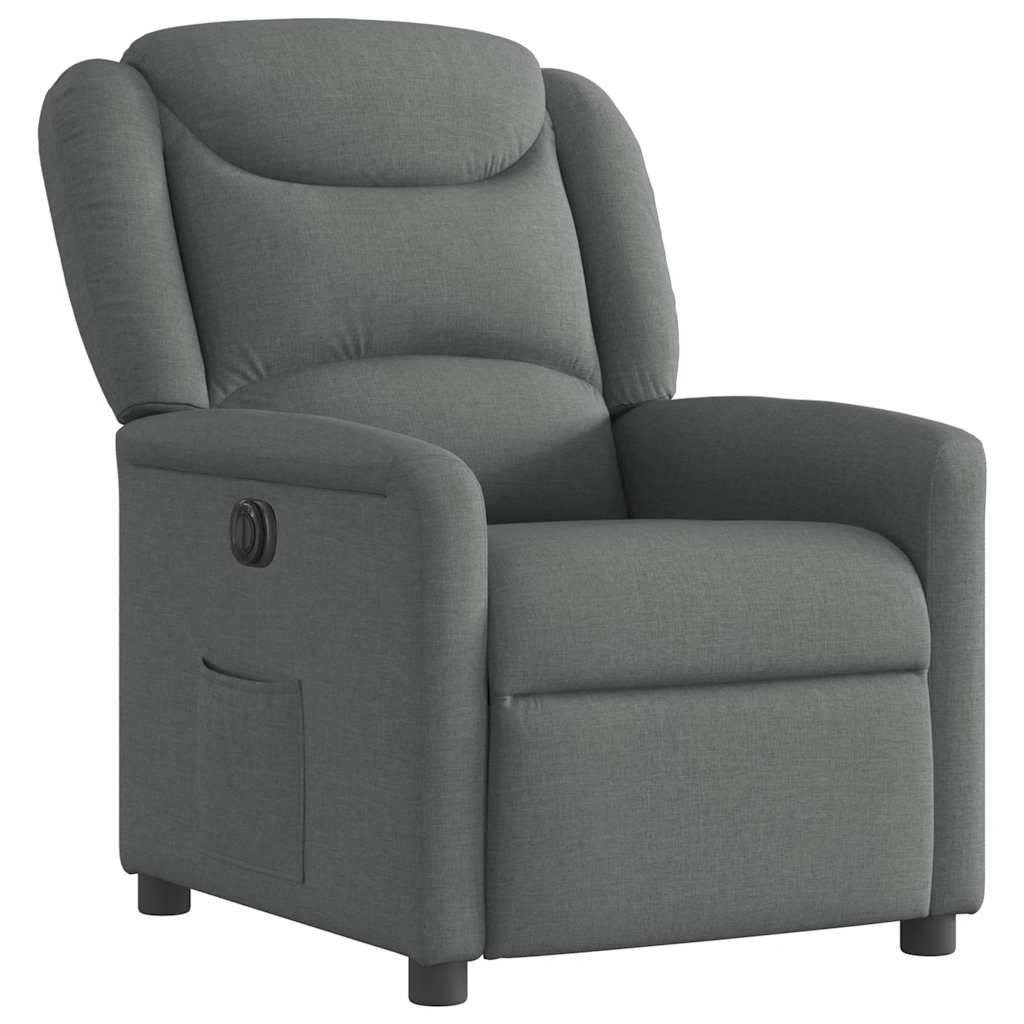 Fauteuil inclinable électrique Gris foncé Tissu - XIOS