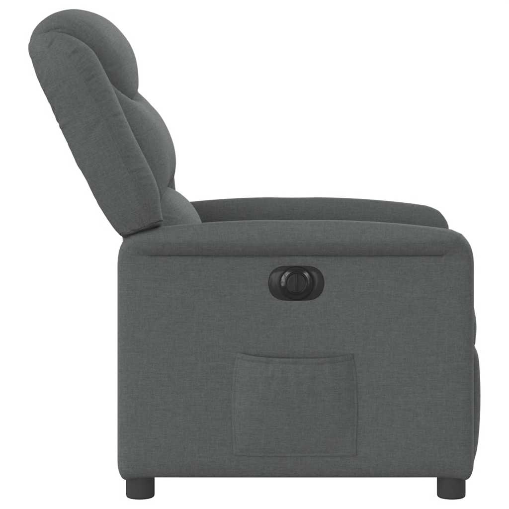 Fauteuil inclinable électrique Gris foncé Tissu - XIOS