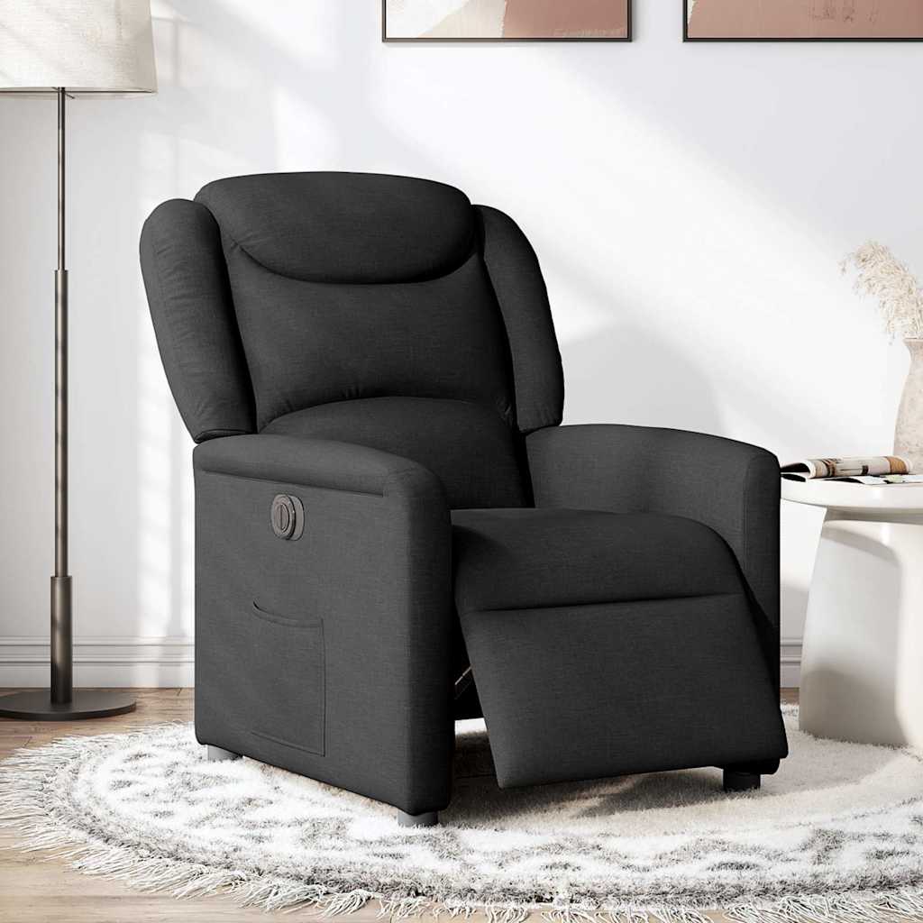 Fauteuil inclinable électrique Noir Tissu - XIOS