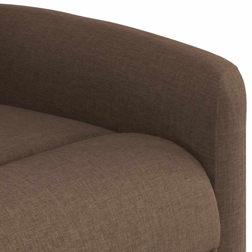 Fauteuil inclinable électrique Marron Tissu - XIOS