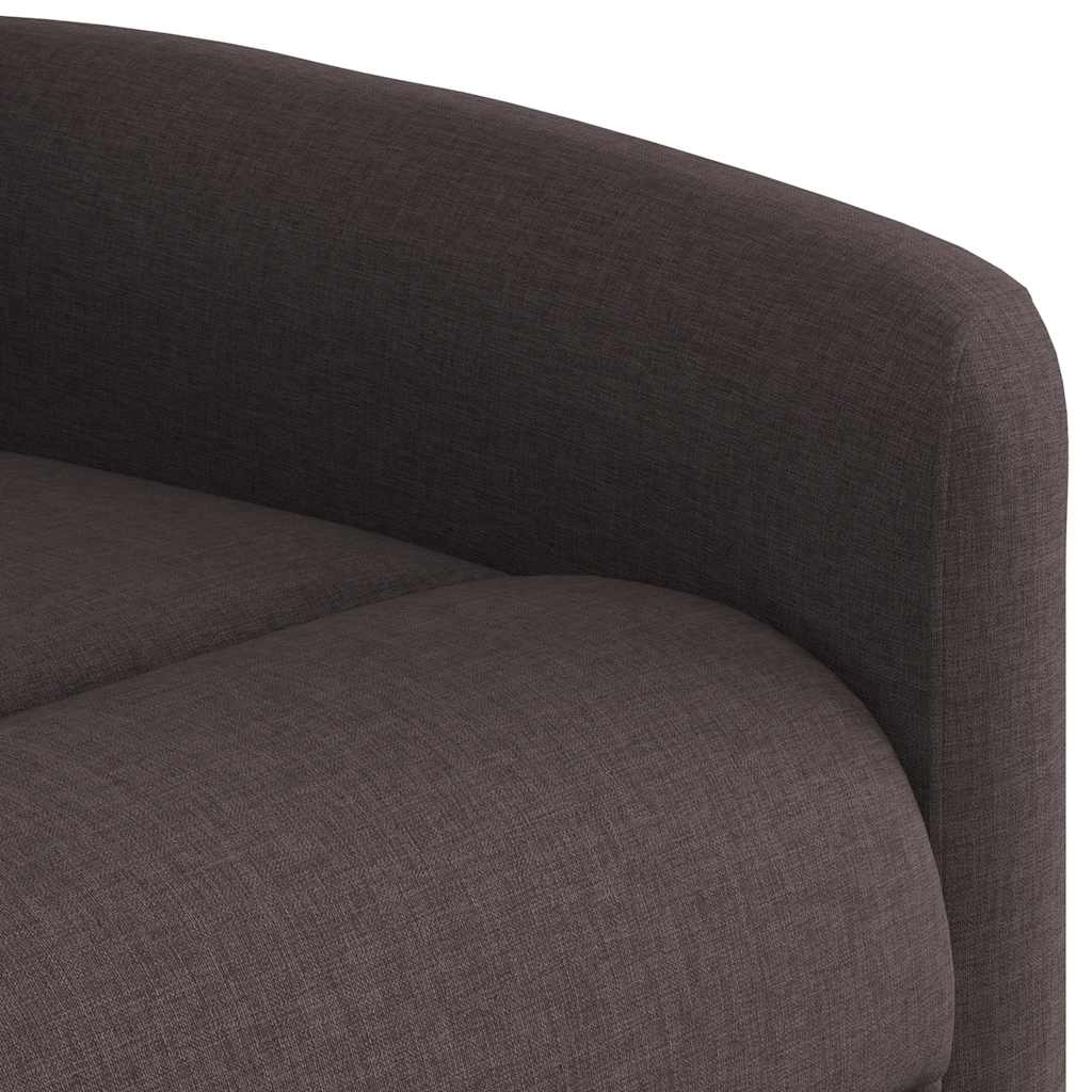 Fauteuil inclinable électrique Marron foncé Tissu - XIOS