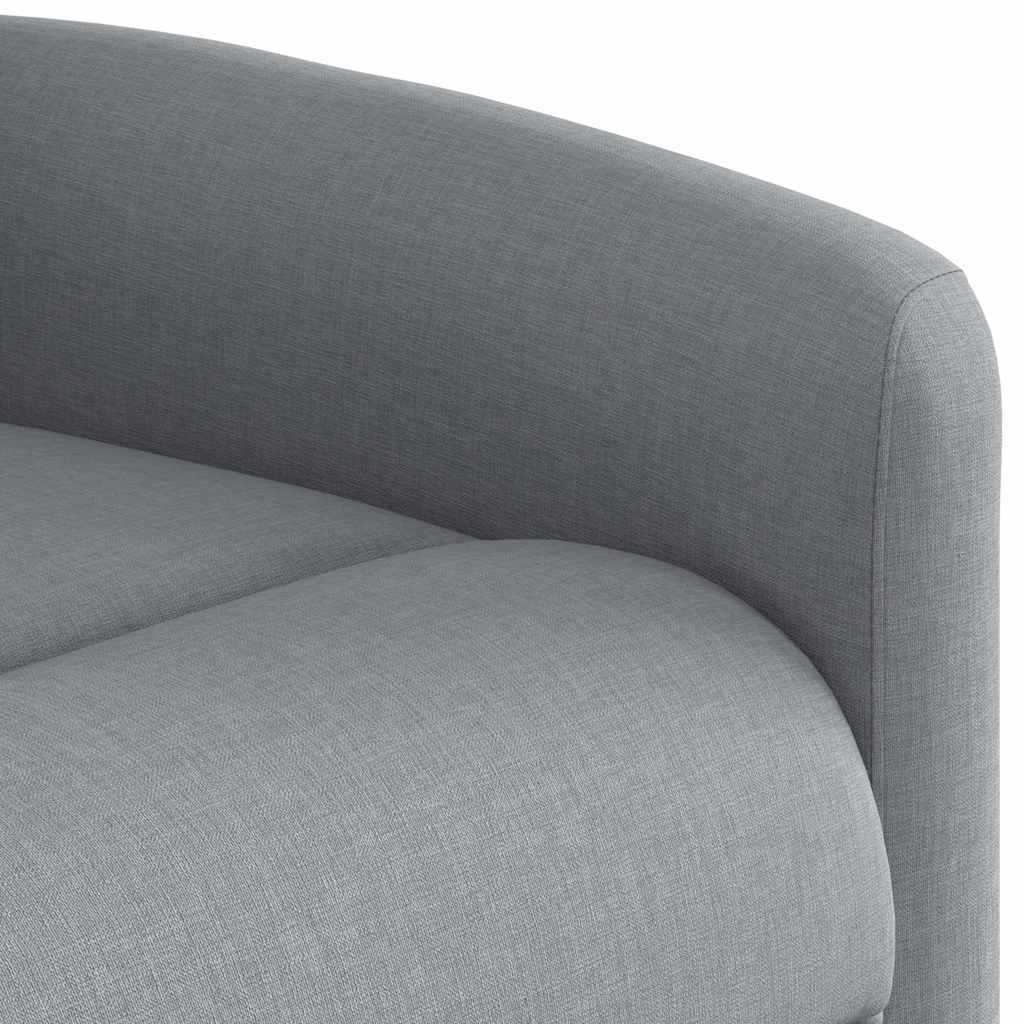 Fauteuil de massage inclinable électrique gris clair tissu - XIOS