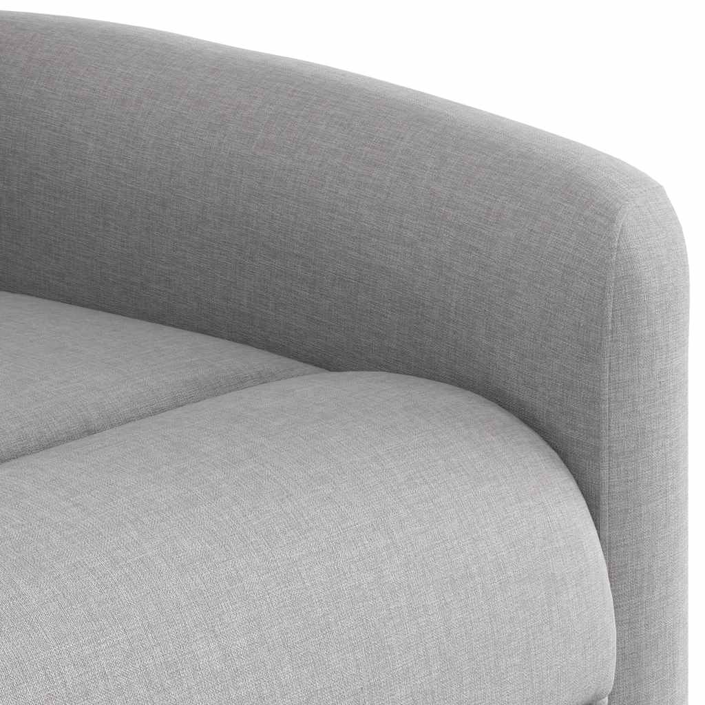 Fauteuil de massage inclinable électrique gris nuage tissu - XIOS