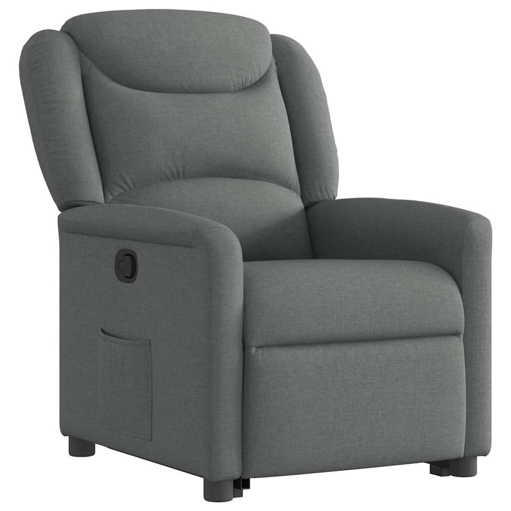 Fauteuil inclinable Gris foncé Tissu - XIOS