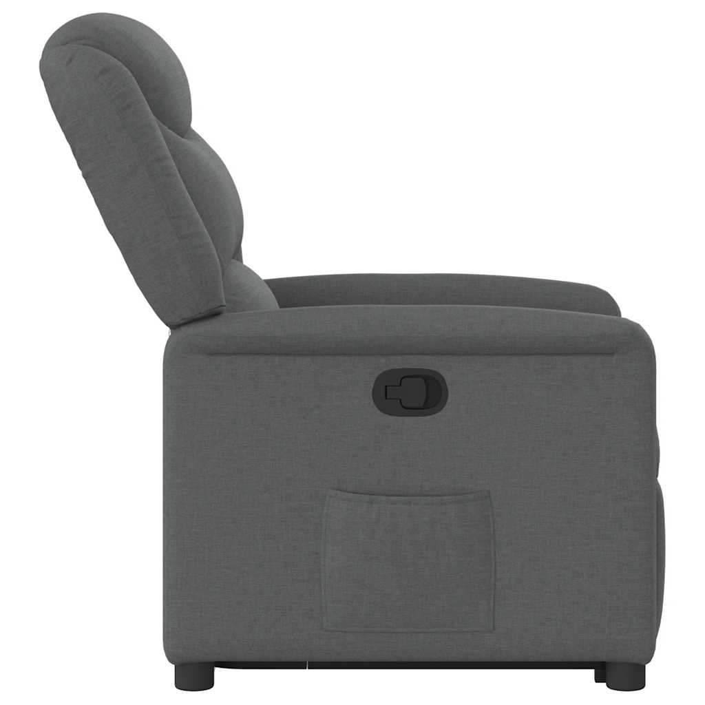 Fauteuil inclinable Gris foncé Tissu - XIOS