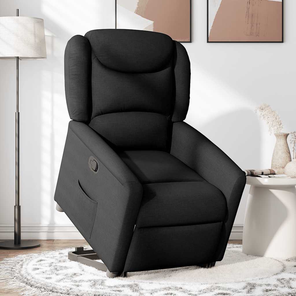 Fauteuil inclinable noir tissu - XIOS