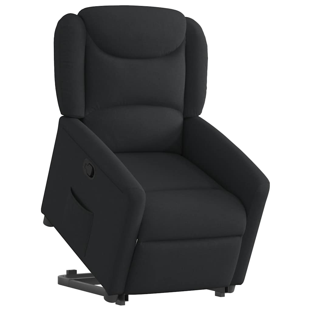 Fauteuil inclinable noir tissu