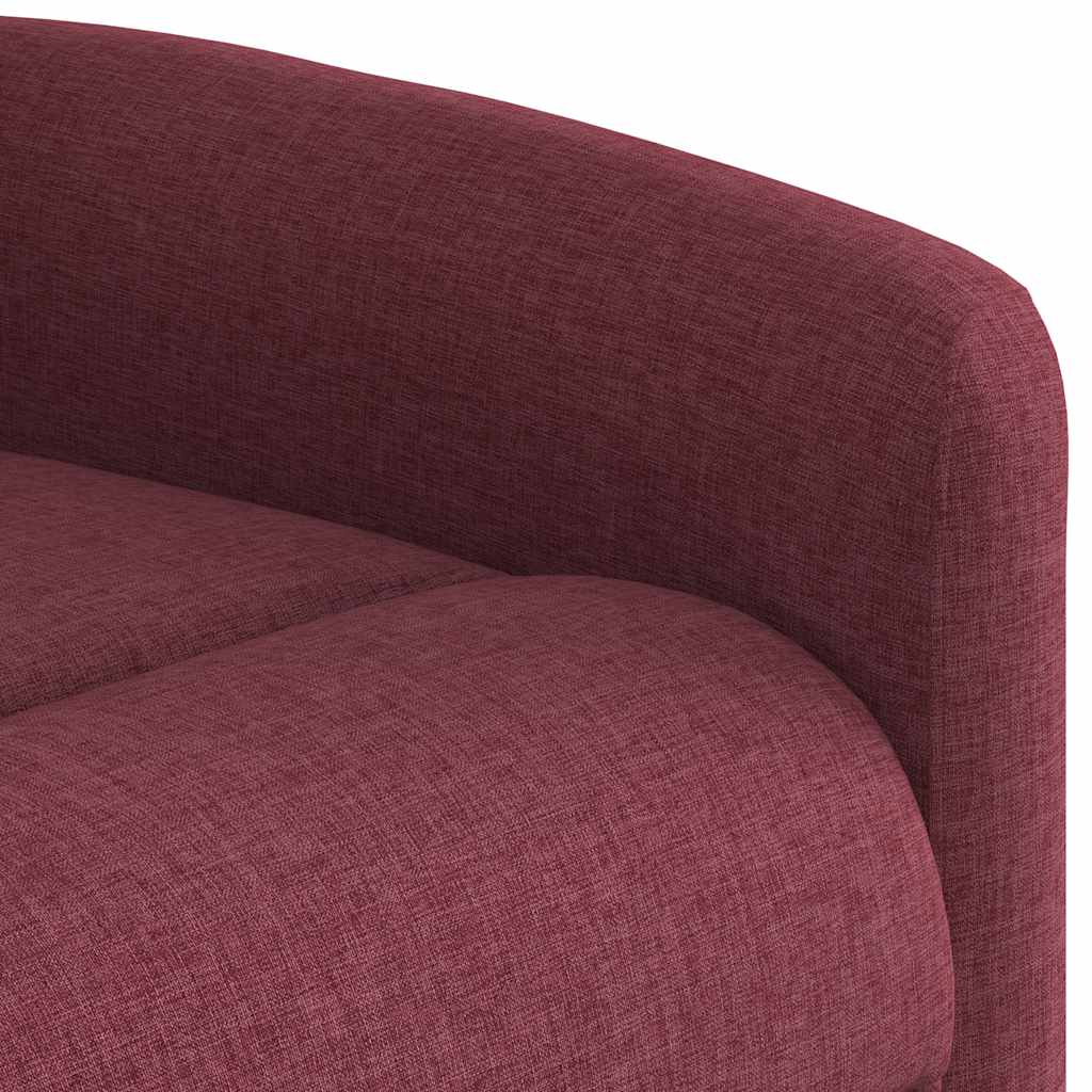 Fauteuil inclinable rouge bordeaux tissu - XIOS