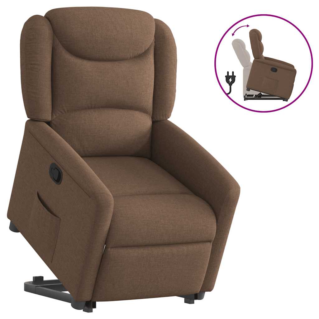 Fauteuil inclinable Marron Tissu - XIOS