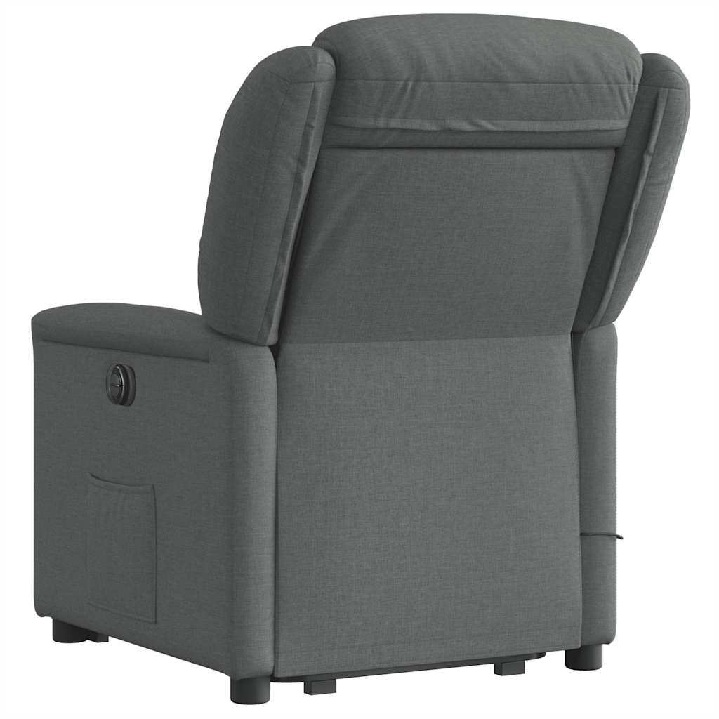 Fauteuil de massage inclinable Gris foncé Tissu - XIOS