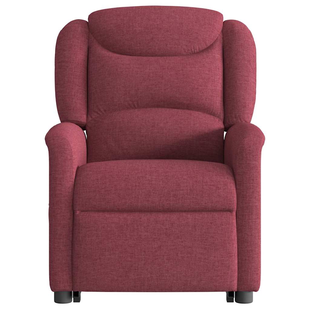Fauteuil inclinable de massage Rouge bordeaux Tissu - XIOS