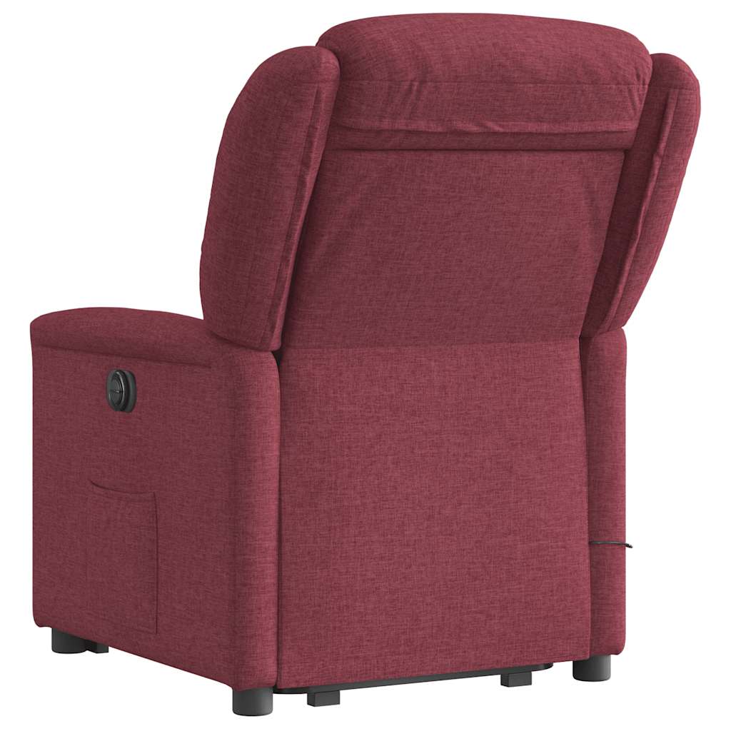 Fauteuil inclinable de massage Rouge bordeaux Tissu - XIOS