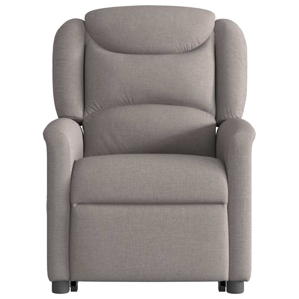 Fauteuil inclinable de massage Taupe Tissu