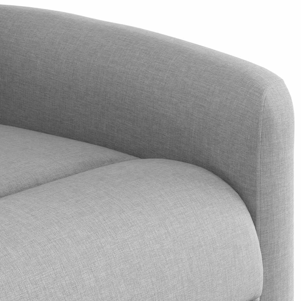 Fauteuil de massage inclinable gris nuage tissu - XIOS
