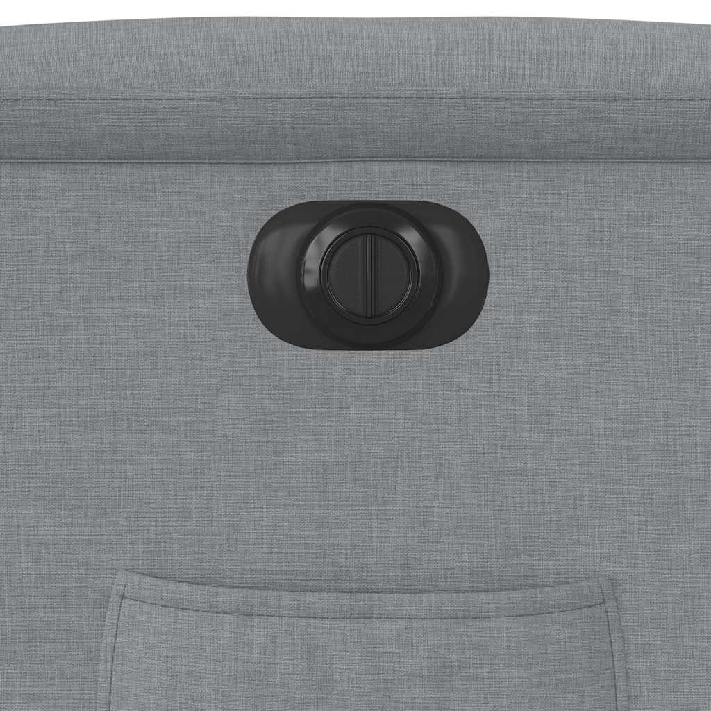 Fauteuil inclinable électrique gris clair tissu