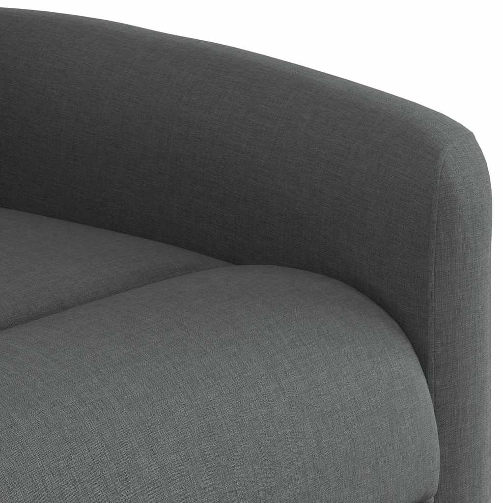 Fauteuil inclinable électrique gris foncé tissu