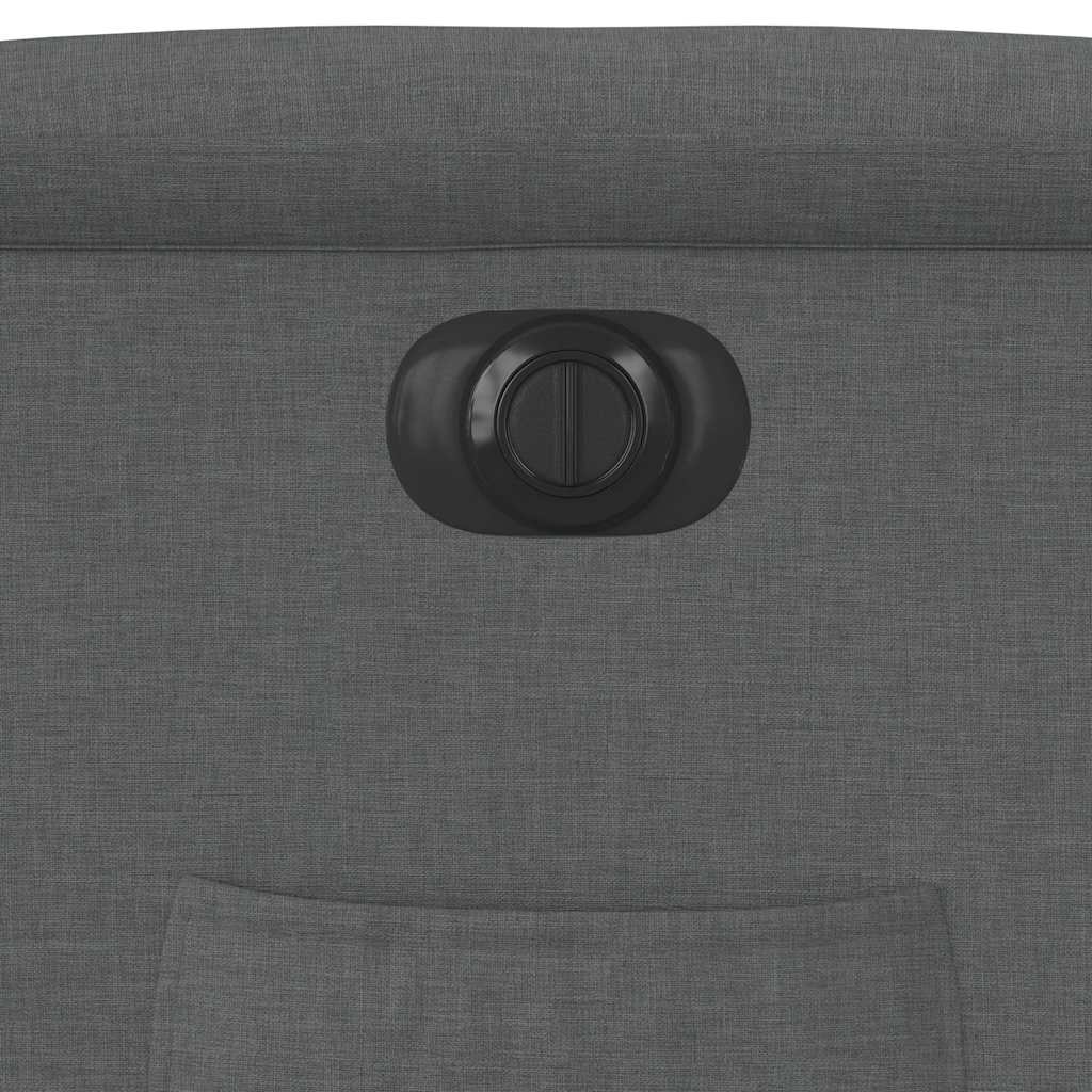 Fauteuil inclinable électrique gris foncé tissu