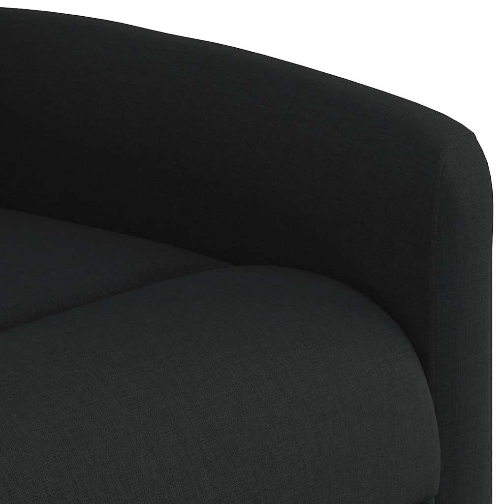 Fauteuil inclinable électrique noir tissu