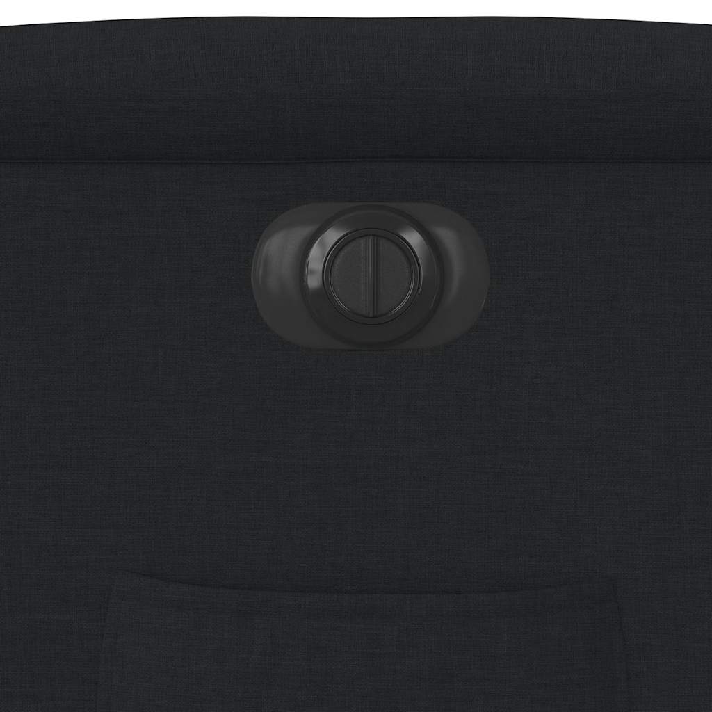 Fauteuil inclinable électrique noir tissu