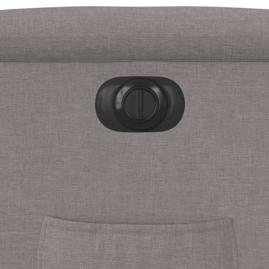Fauteuil inclinable électrique taupe tissu