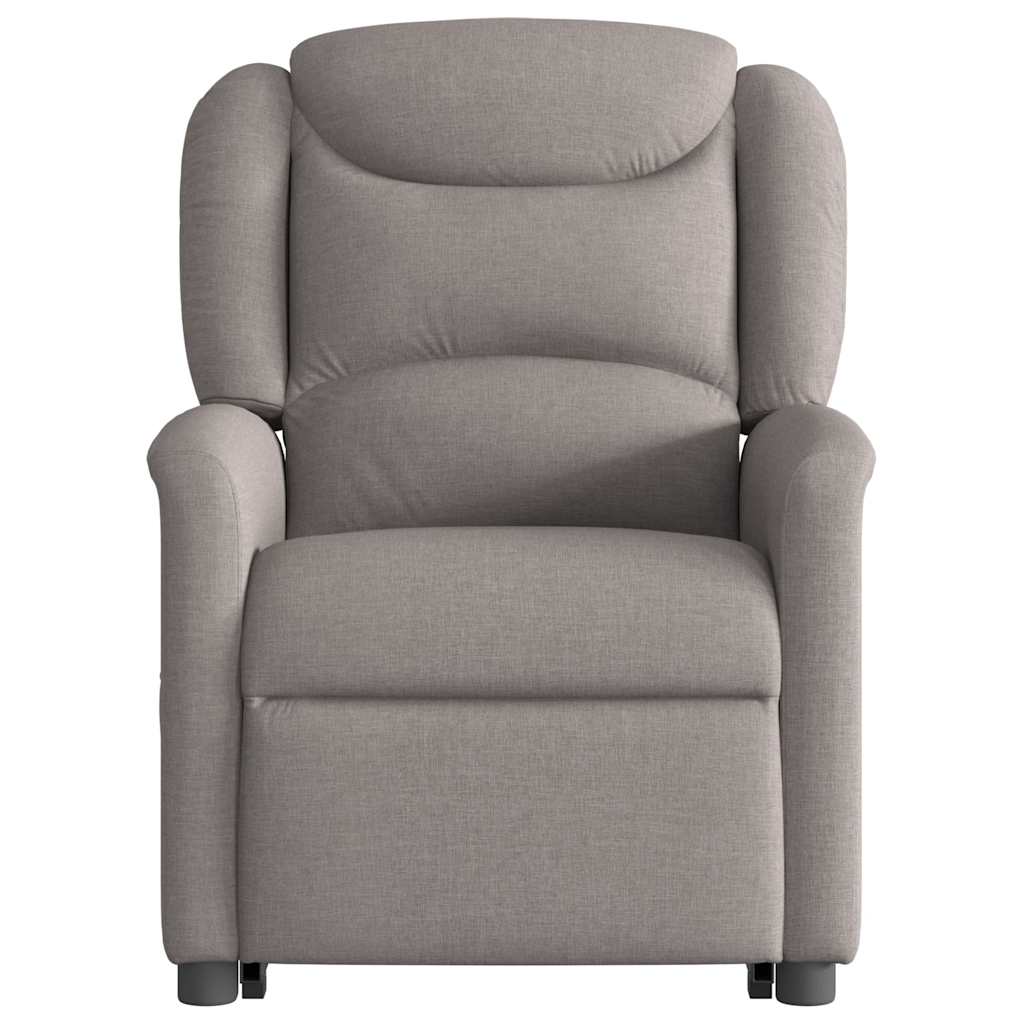 Fauteuil inclinable électrique taupe tissu - XIOS