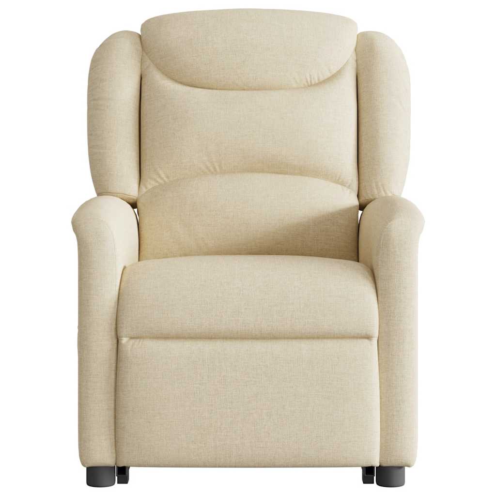 Fauteuil inclinable électrique crème tissu - XIOS