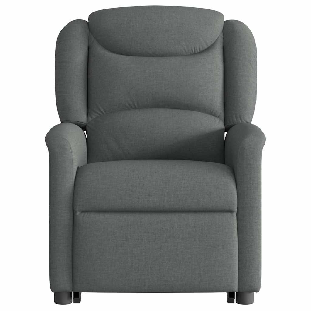 Fauteuil inclinable de massage électrique Gris foncé Tissu - XIOS