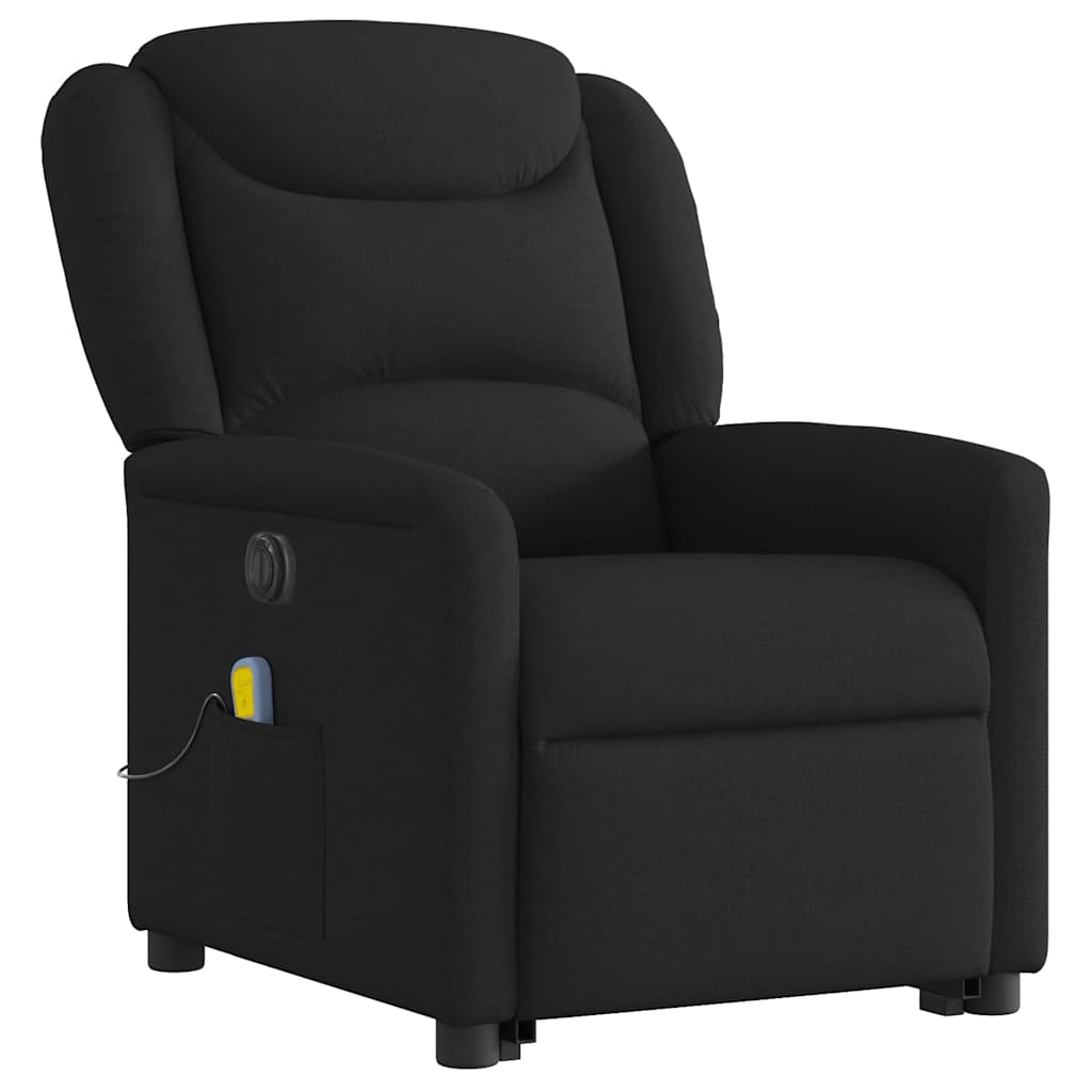 Fauteuil inclinable de massage électrique Noir Tissu - XIOS