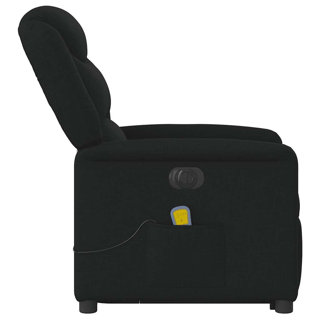 Fauteuil inclinable de massage électrique Noir Tissu - XIOS