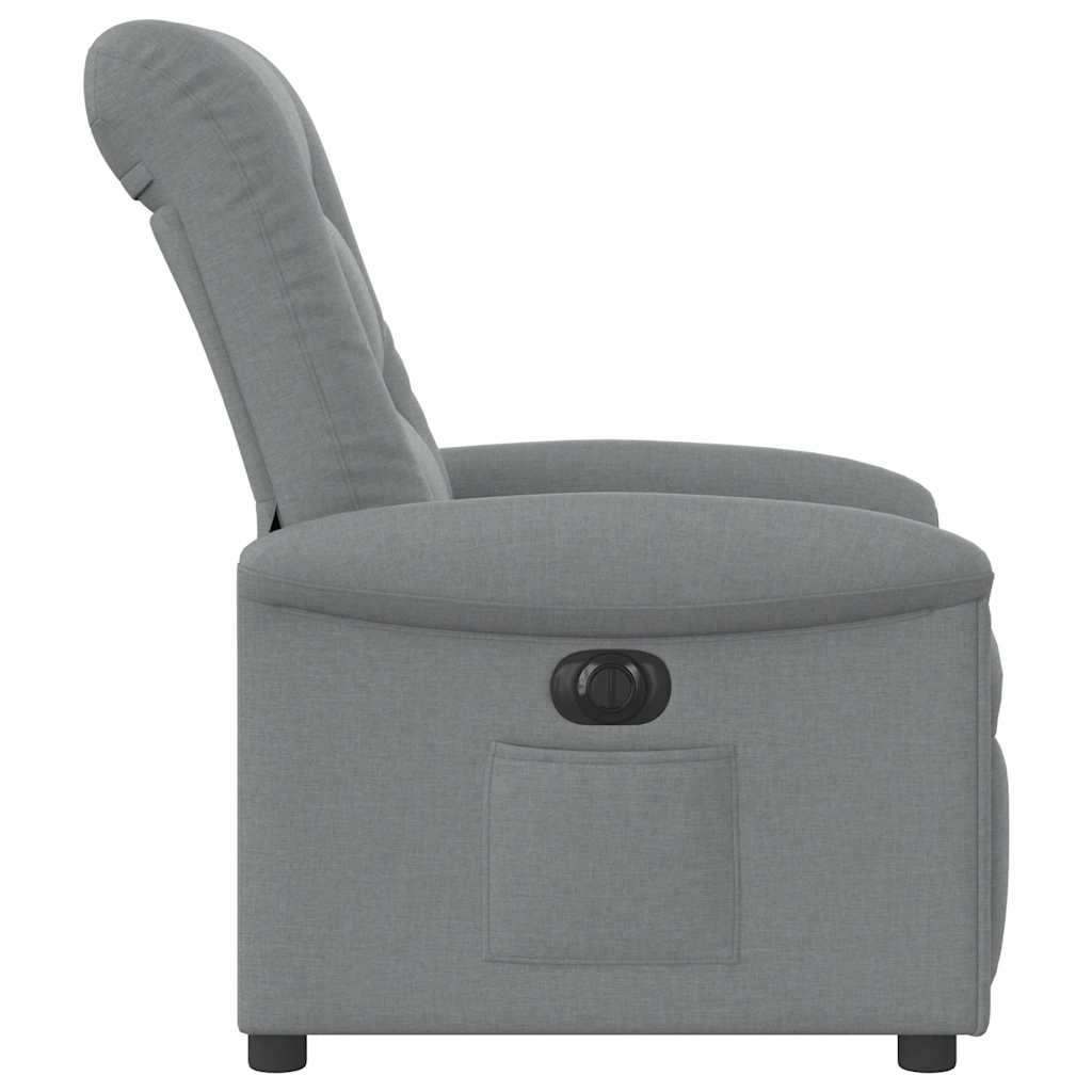 Fauteuil inclinable électrique Gris clair Tissu - XIOS