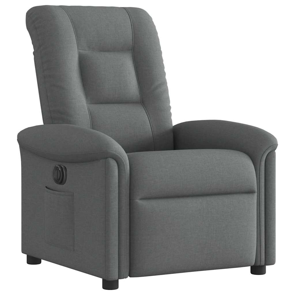 Fauteuil inclinable électrique Gris foncé Tissu - XIOS