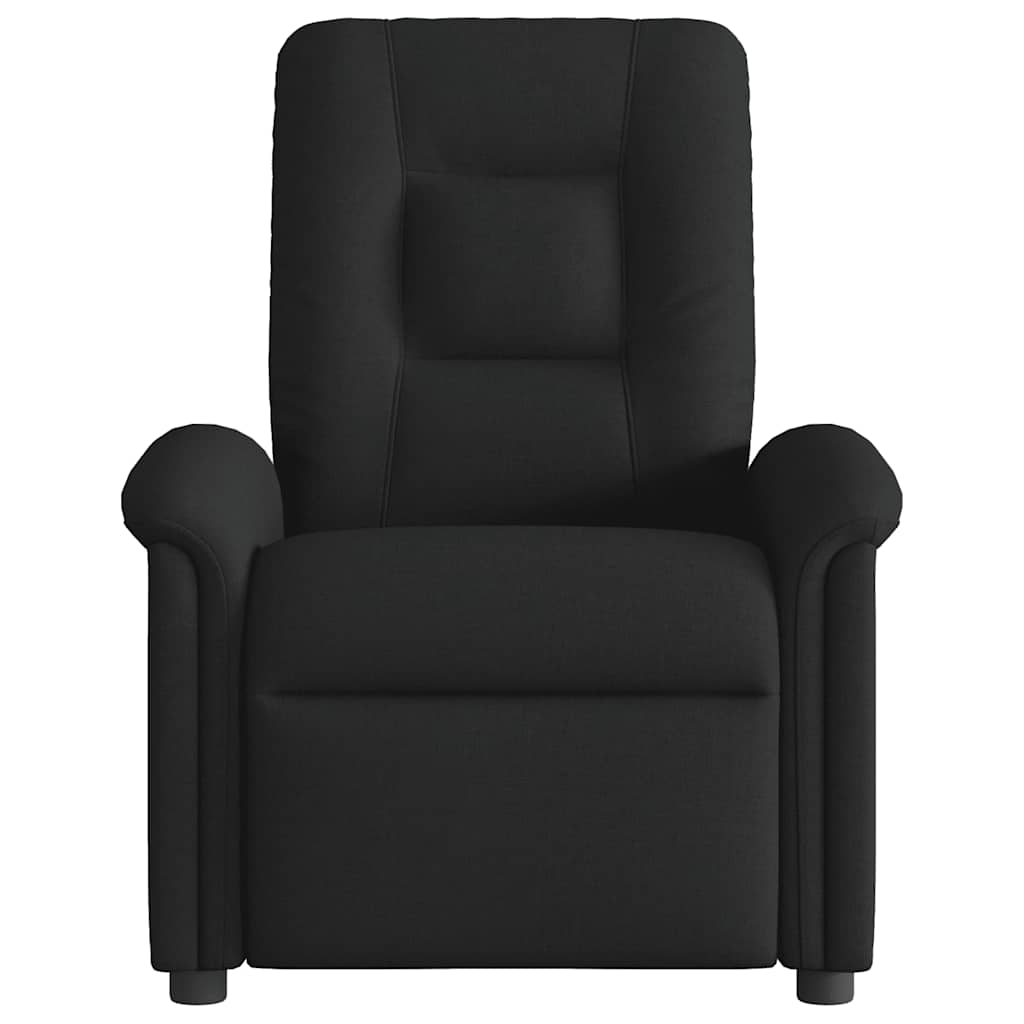 Fauteuil inclinable électrique Noir Tissu