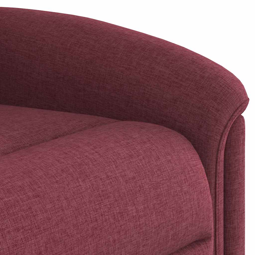 Fauteuil inclinable électrique Rouge bordeaux Tissu - XIOS