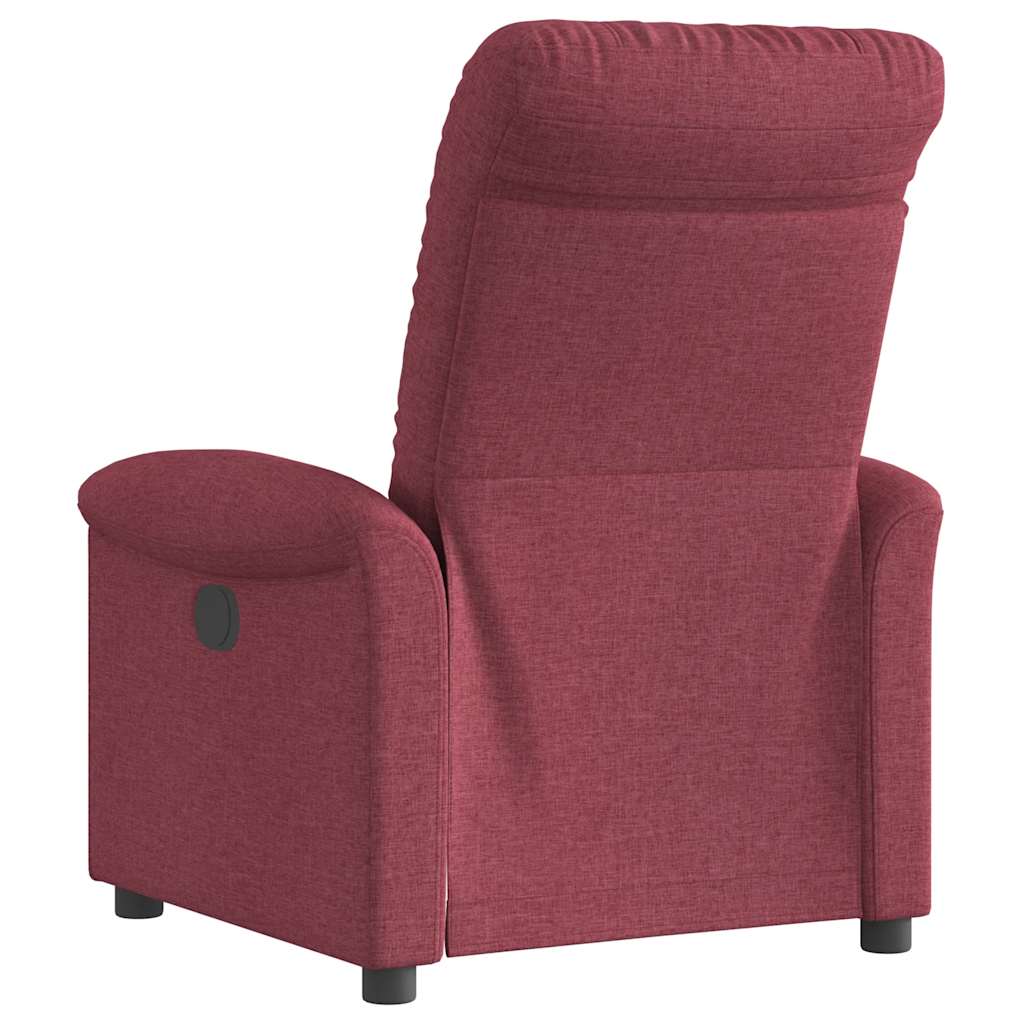 Fauteuil inclinable électrique Rouge bordeaux Tissu - XIOS