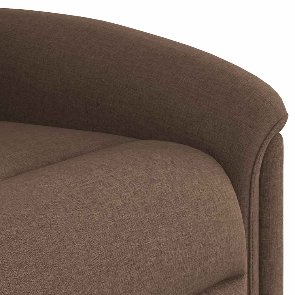 Fauteuil inclinable électrique Marron Tissu - XIOS