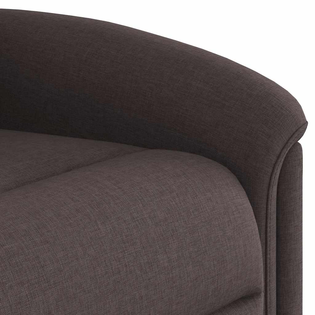 Fauteuil inclinable électrique Marron foncé Tissu - XIOS