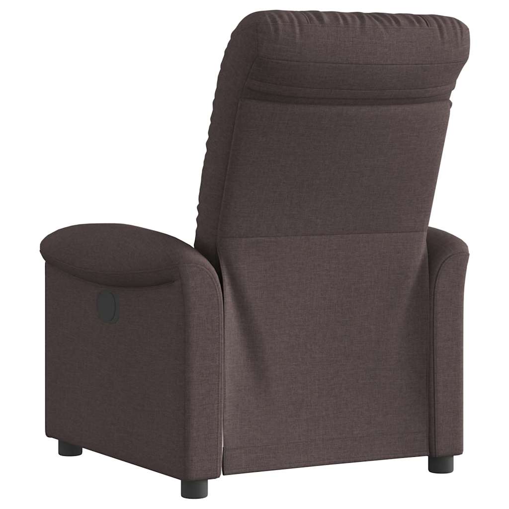 Fauteuil inclinable électrique Marron foncé Tissu - XIOS