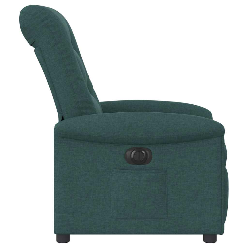 Fauteuil inclinable électrique Vert foncé Tissu - XIOS