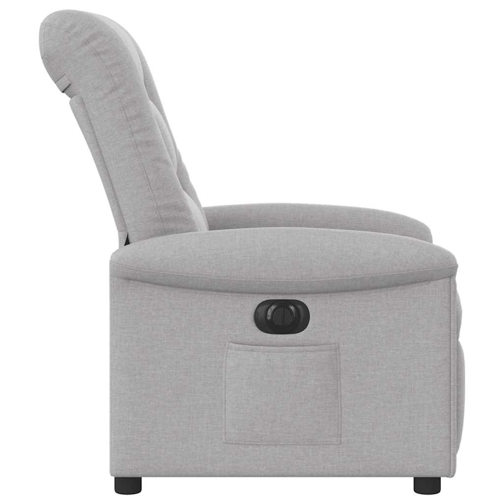 Fauteuil inclinable électrique gris nuage tissu - XIOS