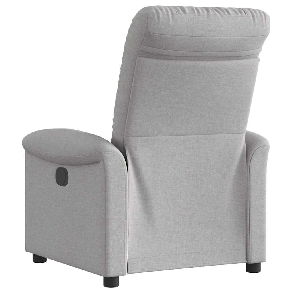 Fauteuil inclinable électrique gris nuage tissu - XIOS