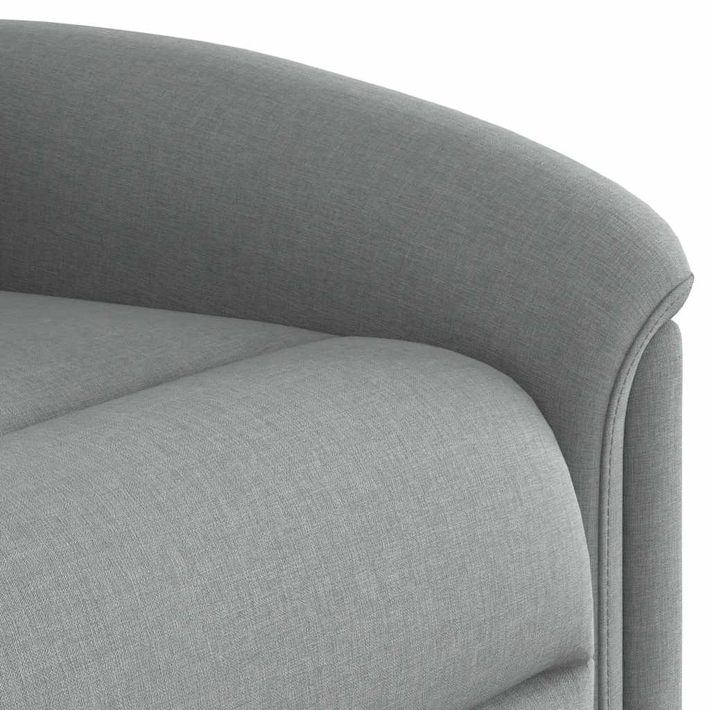 Fauteuil de massage inclinable électrique gris clair tissu - XIOS