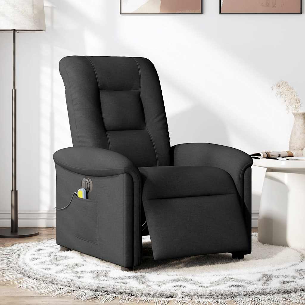 Fauteuil de massage inclinable électrique Noir Tissu - XIOS